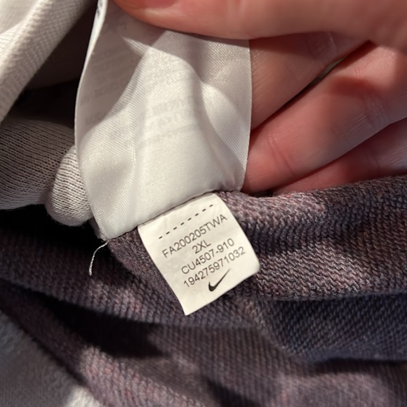 Nike Retrowear NSW Sweatshirt Crewneck Purple Grey Revival FT GX - Picture 10 of 10